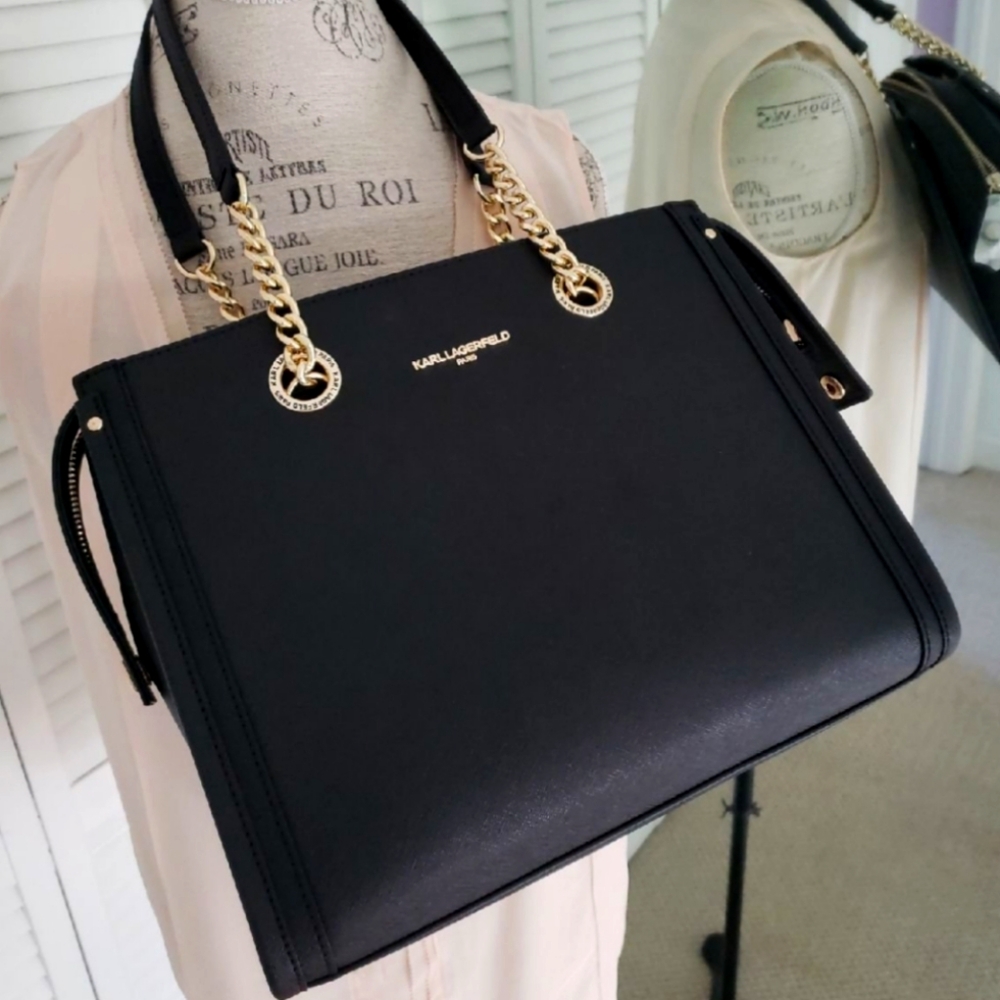 NWT Karl Lagerfeld Saffiano leather purse